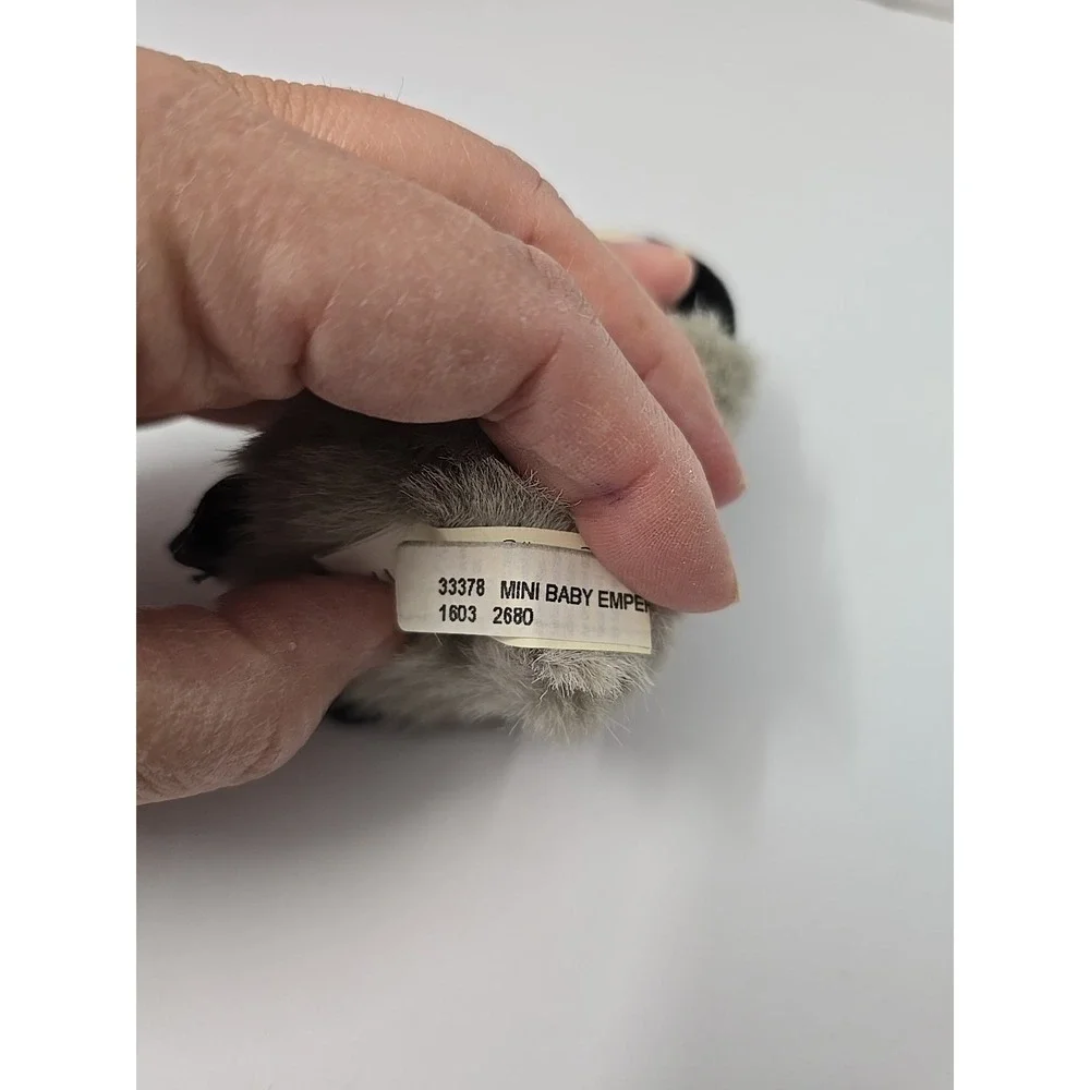 Folkmanis Emperor Penguin Mini Finger Puppet Plush 4 Inch Stuffed Animal Toy